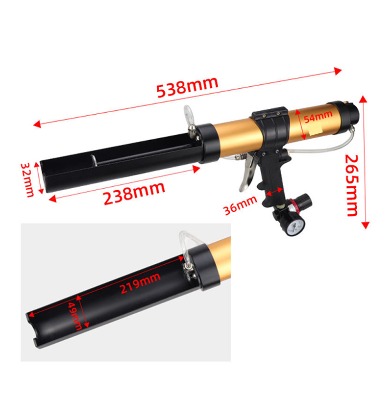 Caulking Gun Dispensing - Pistolet de transfert de cartouche d'air
