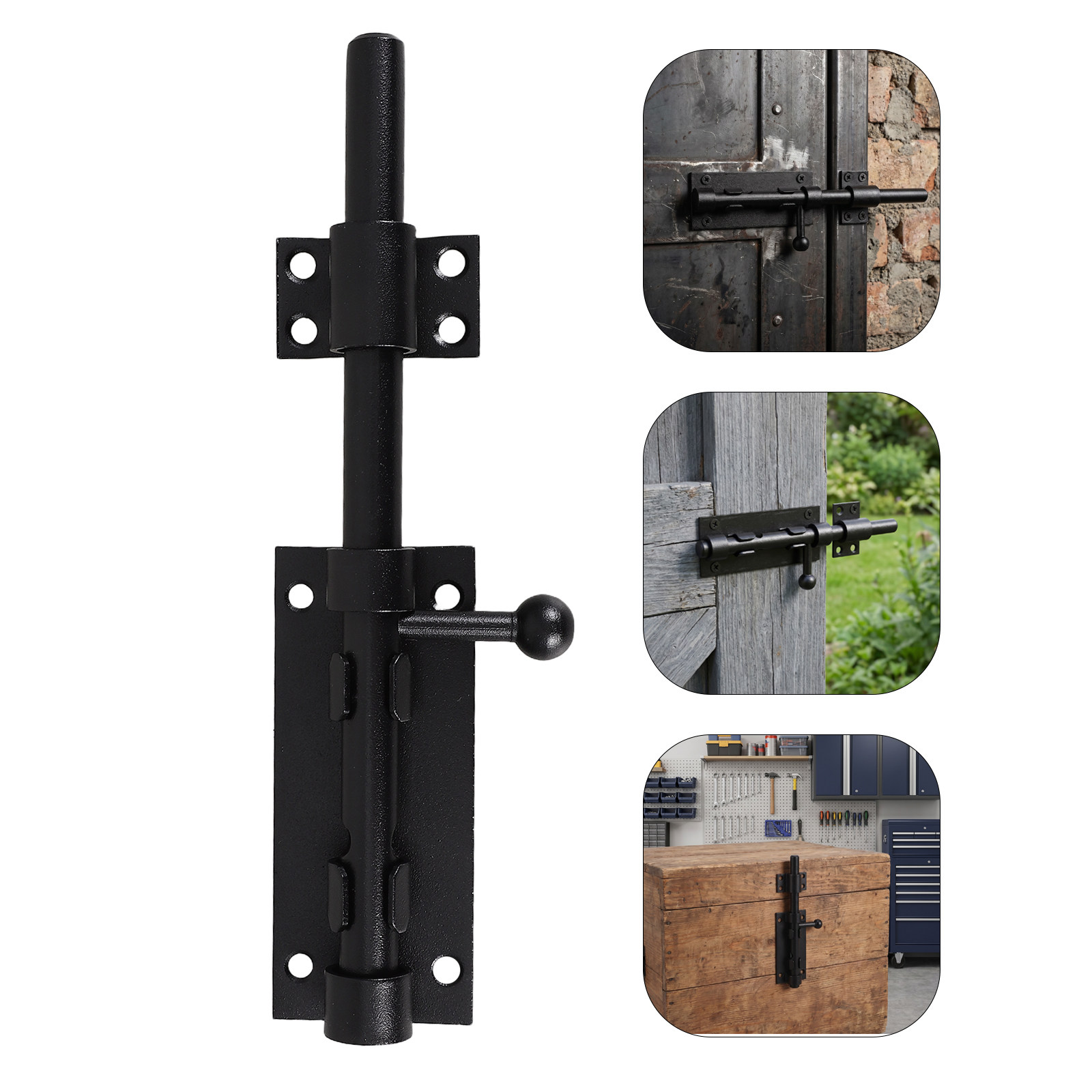 Home Improvement Fence - Loquet de porte de 8 pouces