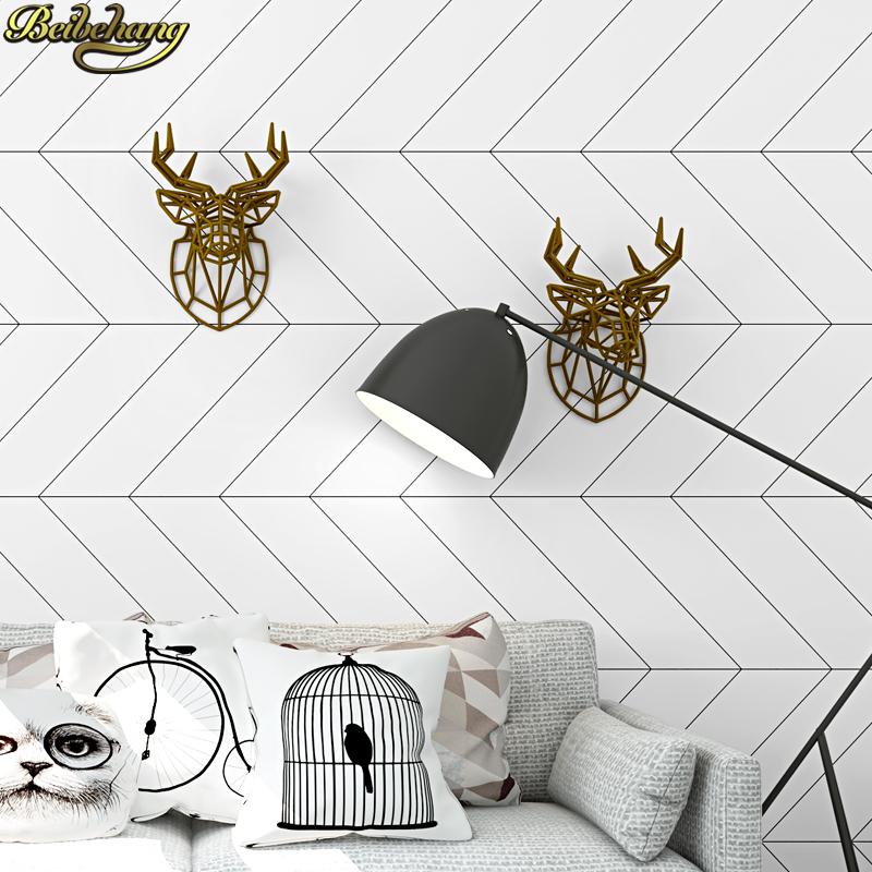 Beibehang style nordique noir  - Home Improvement Stores avis et prix