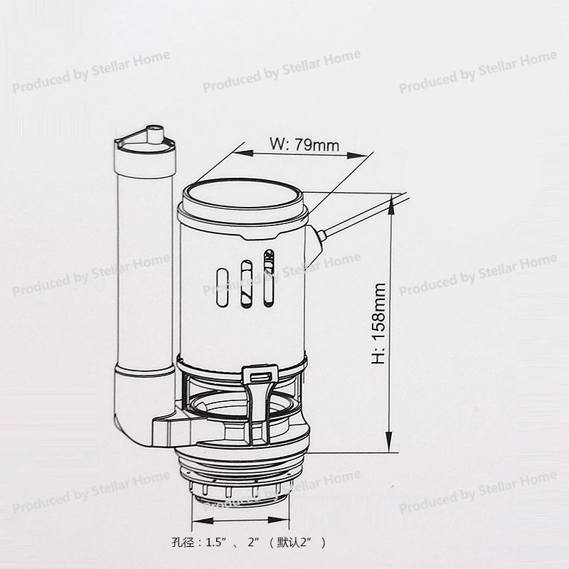 Accessoires de réservoir de to - Toilet Flush Valve avis et prix