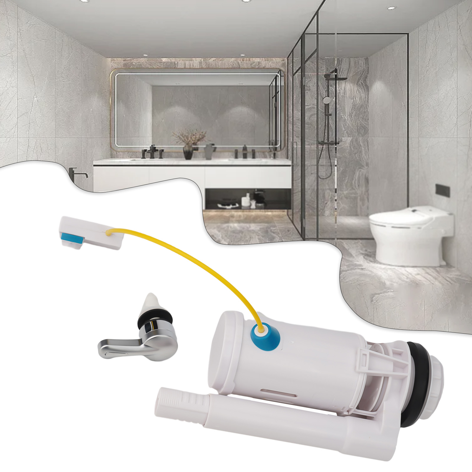 Vanne de chasse double à comma - Toilet Flush Valve avis et prix