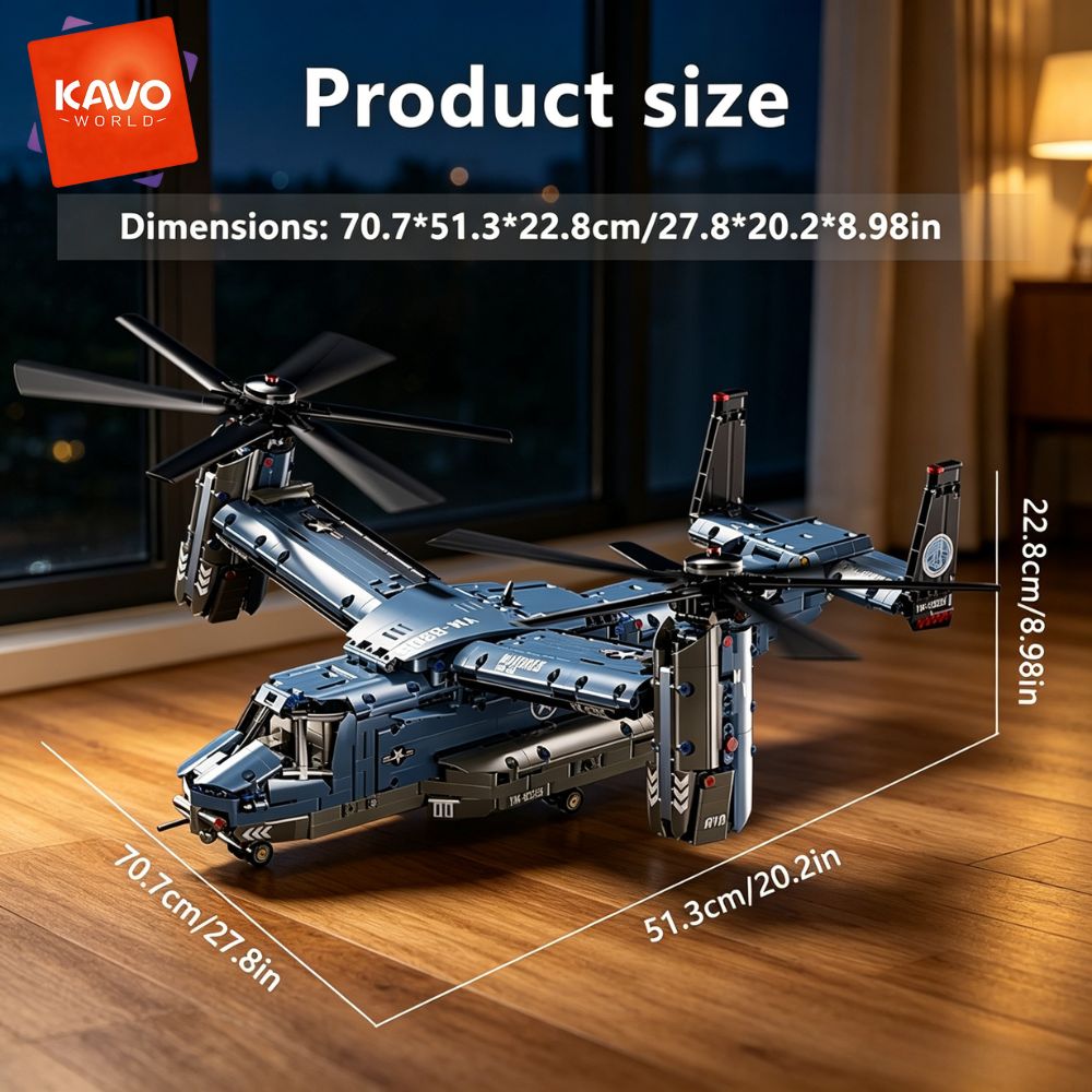 KAVOWORLD 1486PCS V-22 Osprey  - Home Improvement Expo avis et prix